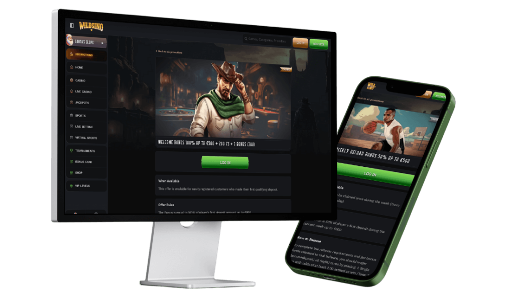 Wildsino mobile version