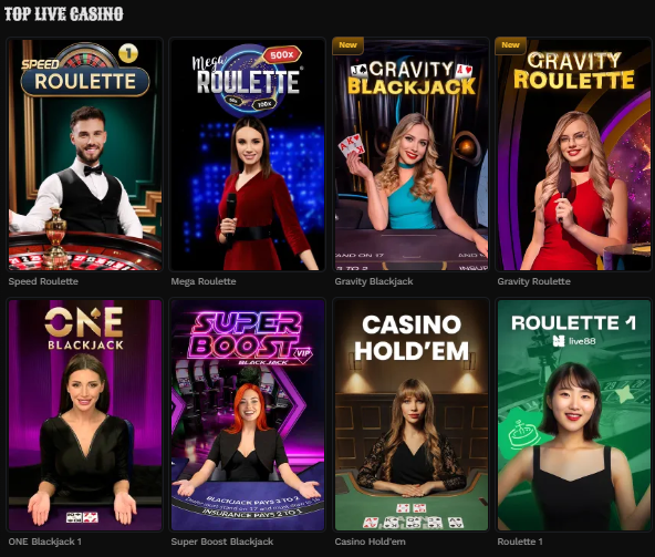 Live dealer games at Wildsino Casino